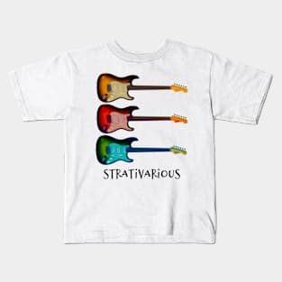 Strativarious - Electric Guitars Kids T-Shirt